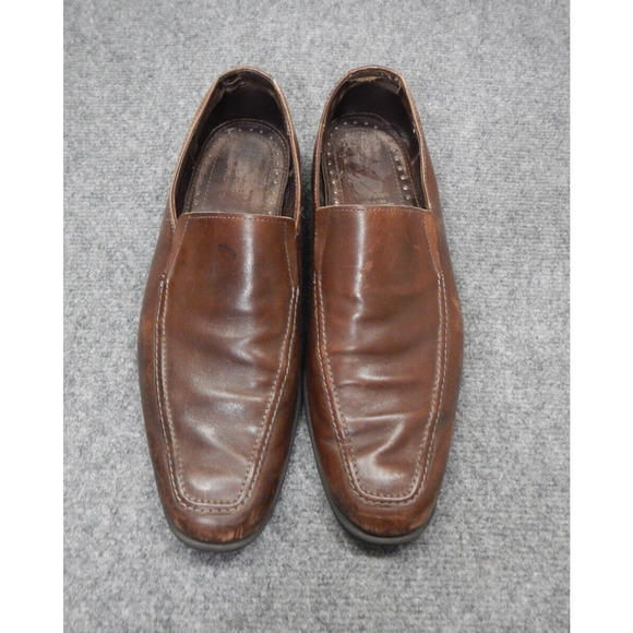 Allen Edmonds Men's Bucktown Slip-On Dress Loafers US Sz‎ 10 D Brown Leather USA - Picture 1 of 11
